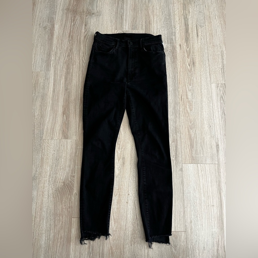 MOTHER Women’s The Stunner Zip Ankle Step Fray in Not Guilty - Size 27 - Picture 2 of 13